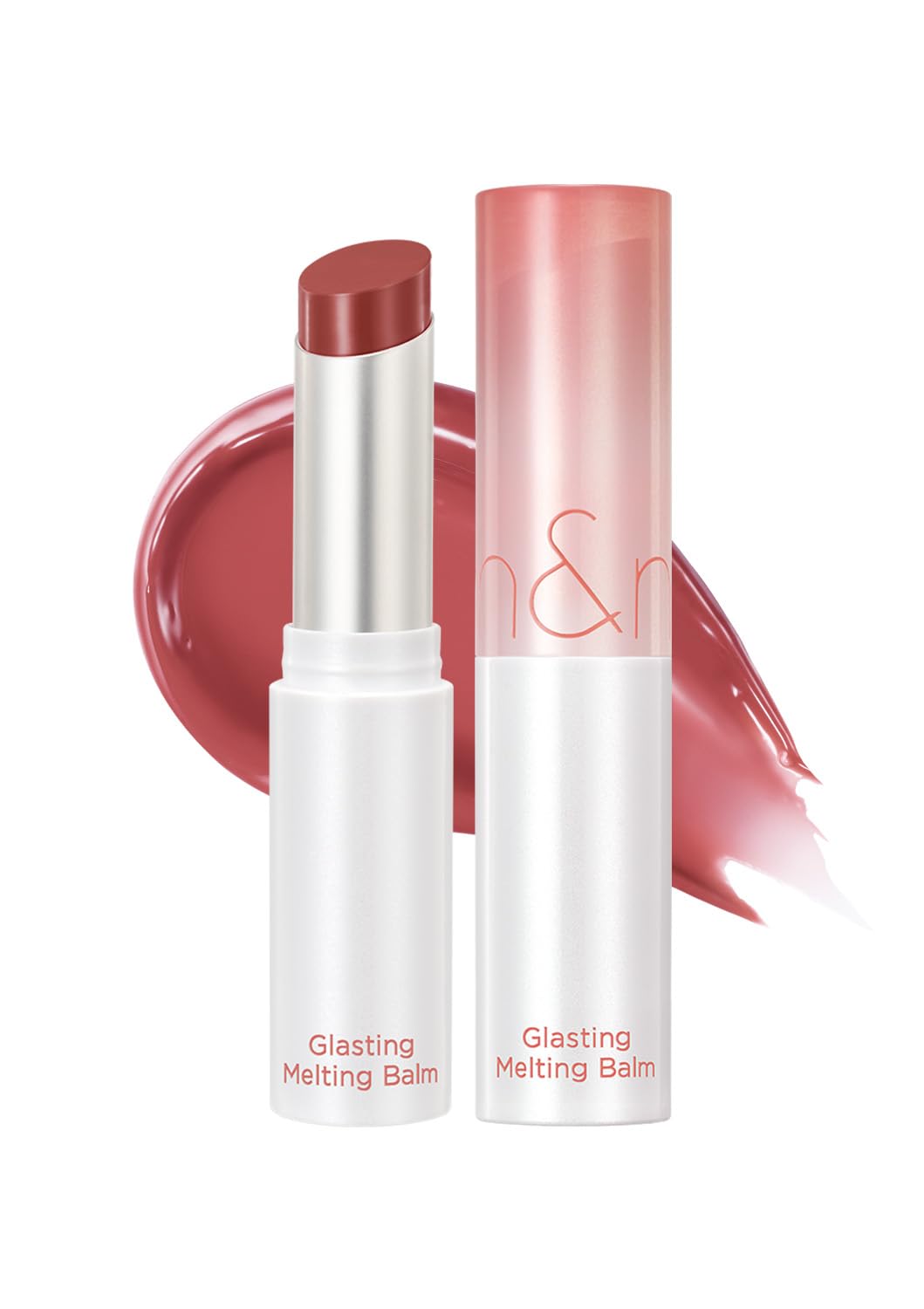 rom&nd GLASTING MELTING BALM 06 Kaya Fig - Vegan K-Beauty Tinted Lip Balm for Crystal Water-Gloss Shine, Deep Hydration & MLBB Rosy Nude Color | Non-Sticky, Long-Lasting Comfort for All Ages - dailyvitalstore
