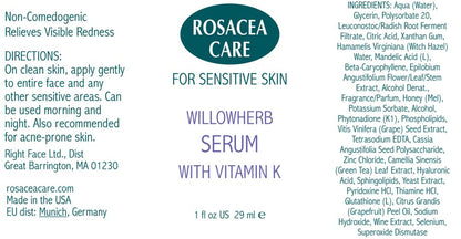 Rosacea Care Serum - reduces visible redness, soothes and calms rosacea while restoring the skin's healthy glow and diminishing the appearance of facial lines. (1 Fl Oz) - dailyvitalstore