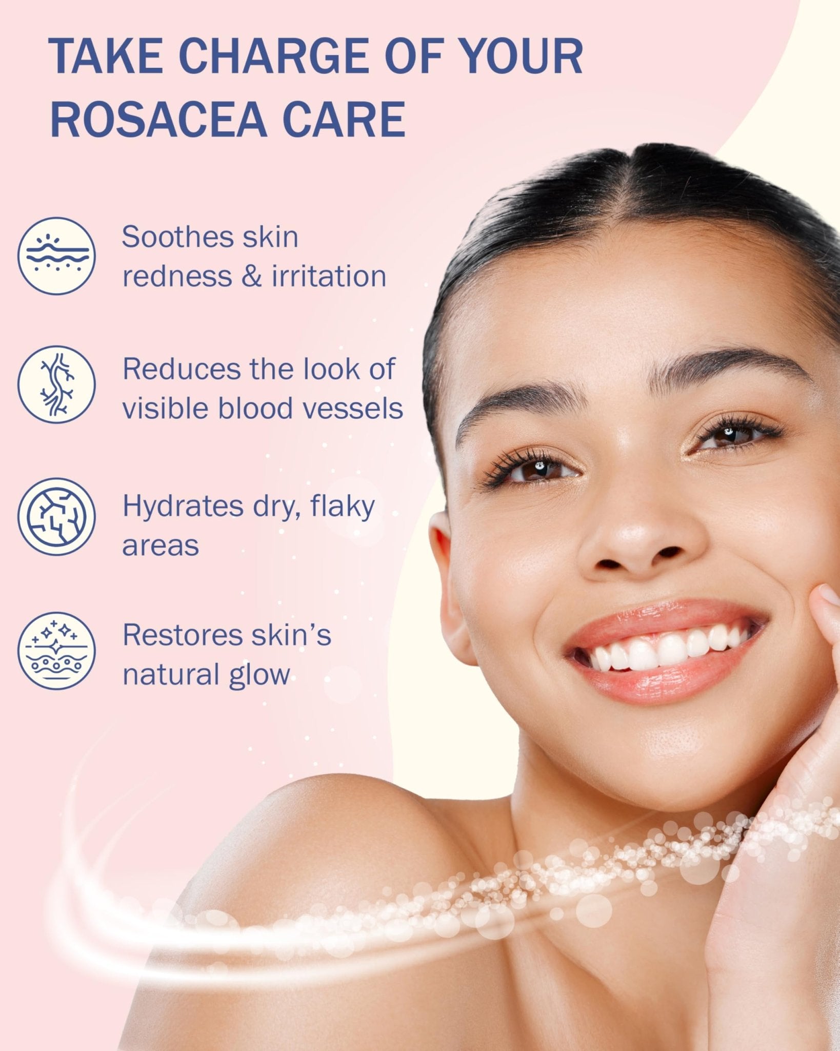 Rosacea Treatment Skincare for Women & Men - Face Wash, Rosacea Cream & Face Serum, Moisturizer Redness Reducing Skin Care with Aloe Vera, - dailyvitalstore