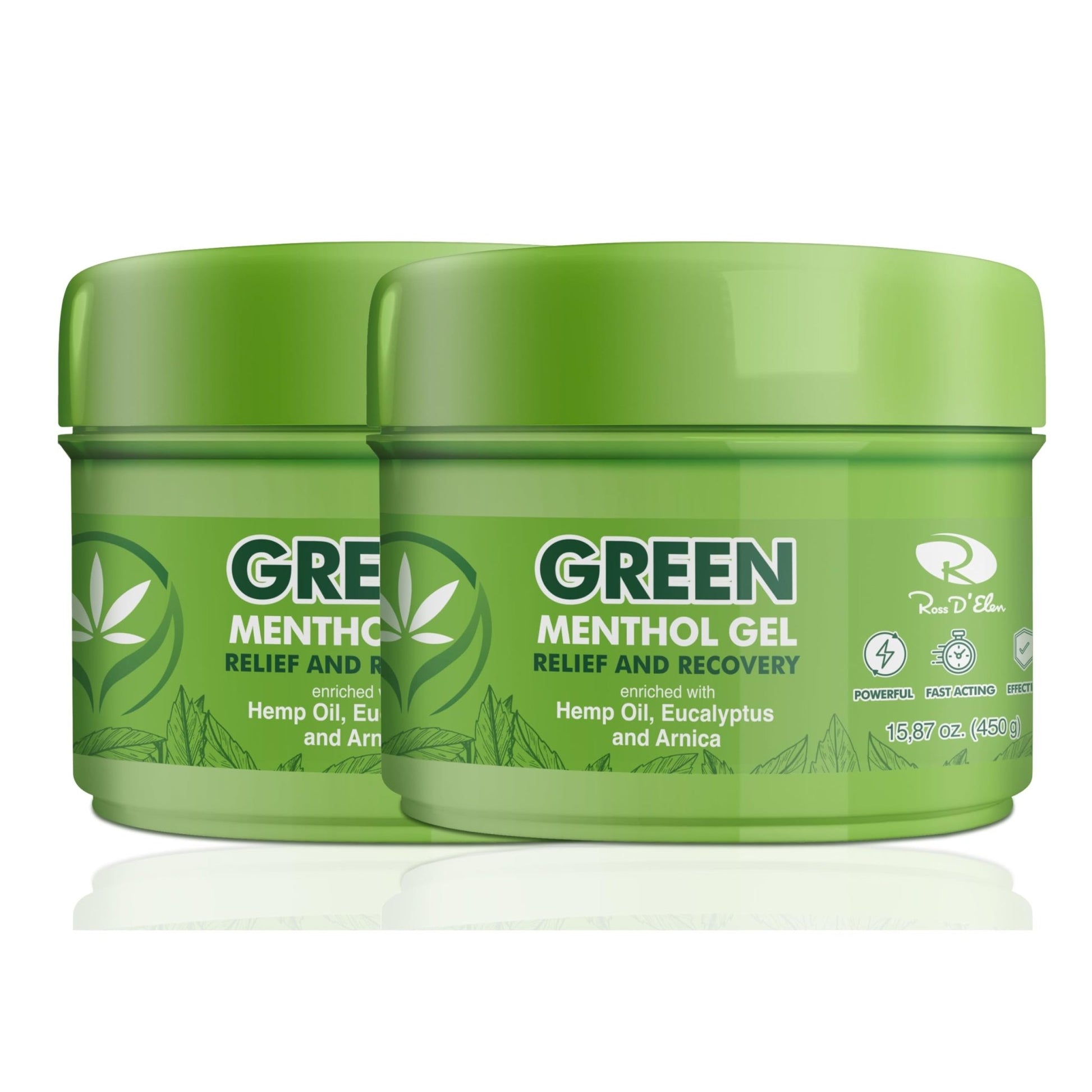 Ross D'Elen Green Menthol Gel - 2Pack Large Size (2) - dailyvitalstore