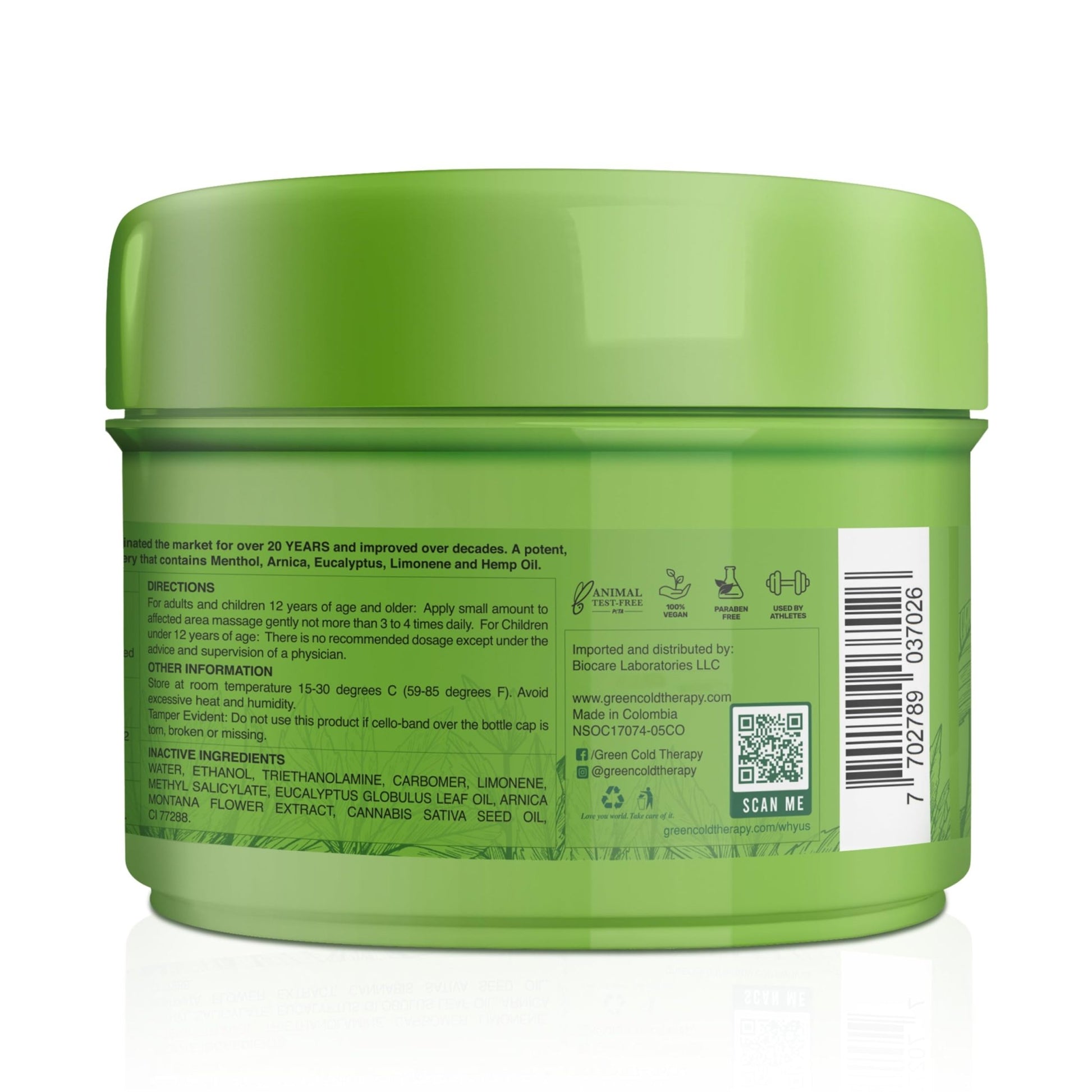 Ross D'Elen Green Menthol Gel - 2Pack Large Size (2) - dailyvitalstore