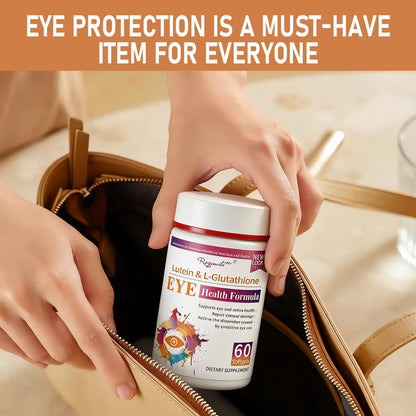 RoyaVita Lutein & L-Glutathione Softgel, Zeaxanthin Supplement with Vitamin C, Vitamin E, Supports Vision Health Care, - dailyvitalstore