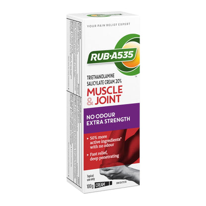 RUB A535 ULTRA STRENGTH NO ODOUR CREAM For Deep Penetrating Relief of Muscle, Joint & Arthritic Pain 100 g - dailyvitalstore