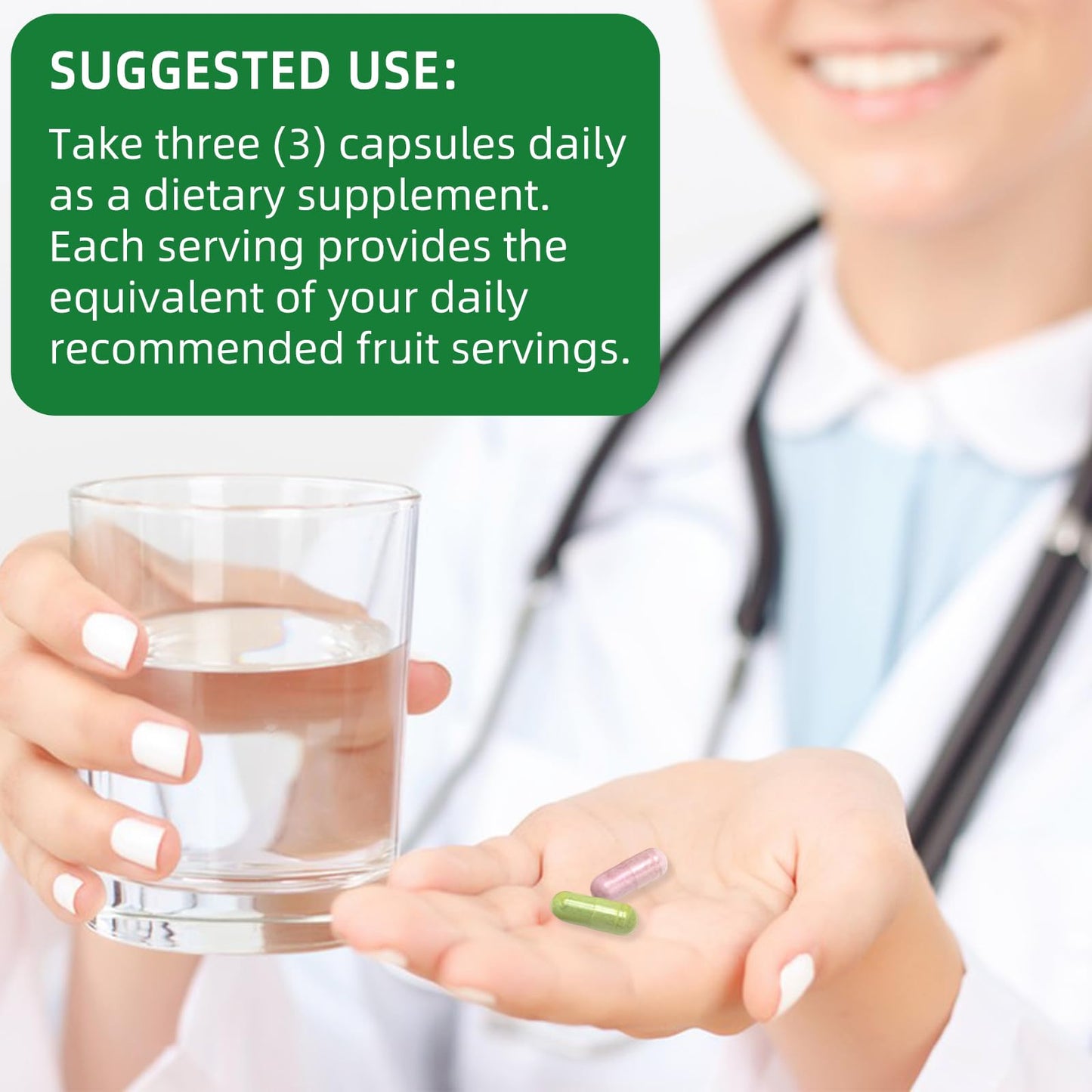 Ruduwu Fruit Capsules - 100% Whole Natural Fruits Supplements - Vitamins Supplement Dietary Nutritional Balance,Whole Food Supplement Ingredients Blended Vitamin & Mineral - dailyvitalstore