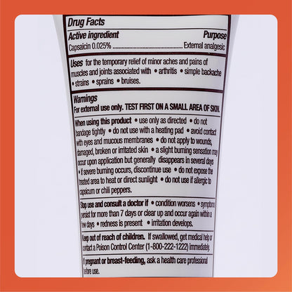 Rugby Capsaicin 0.025% Cream for Penetrating Pain Relief - 2.1 Oz (60g) (6 Pack) - dailyvitalstore