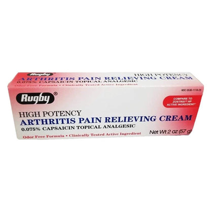 Rugby High Potency Arthritis Pain Relieving Cream, 2 oz Each (Pack of 6) - dailyvitalstore