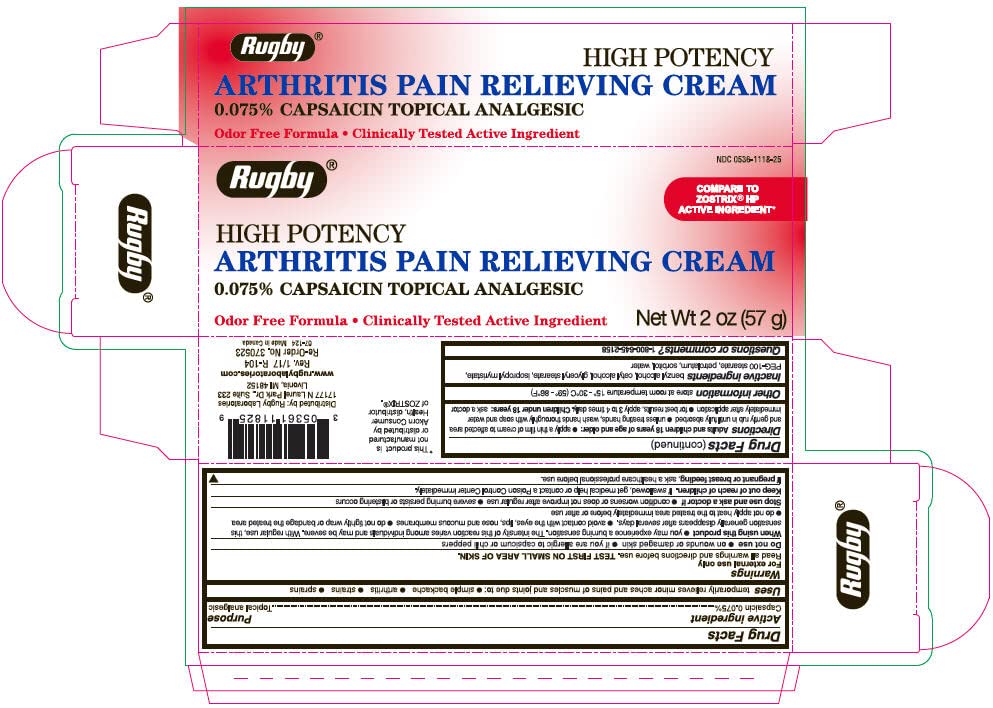Rugby High Potency Arthritis Pain Relieving Cream, 2 oz Each (Pack of 6) - dailyvitalstore