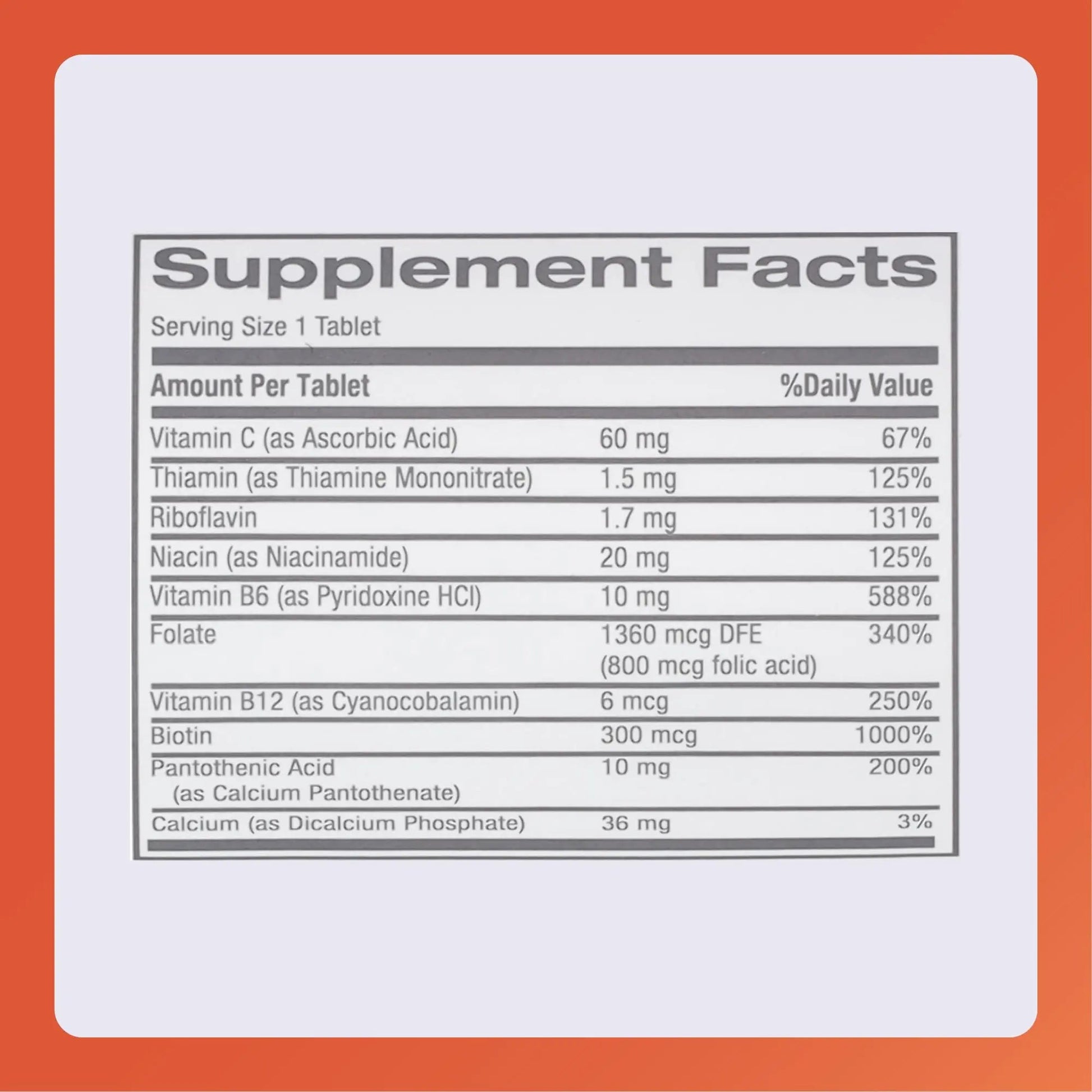 Rugby Nephro-Vite Vitamin B and C Complex Tablets - Dietary Supplement - 100 Count (1 Pack) - dailyvitalstore