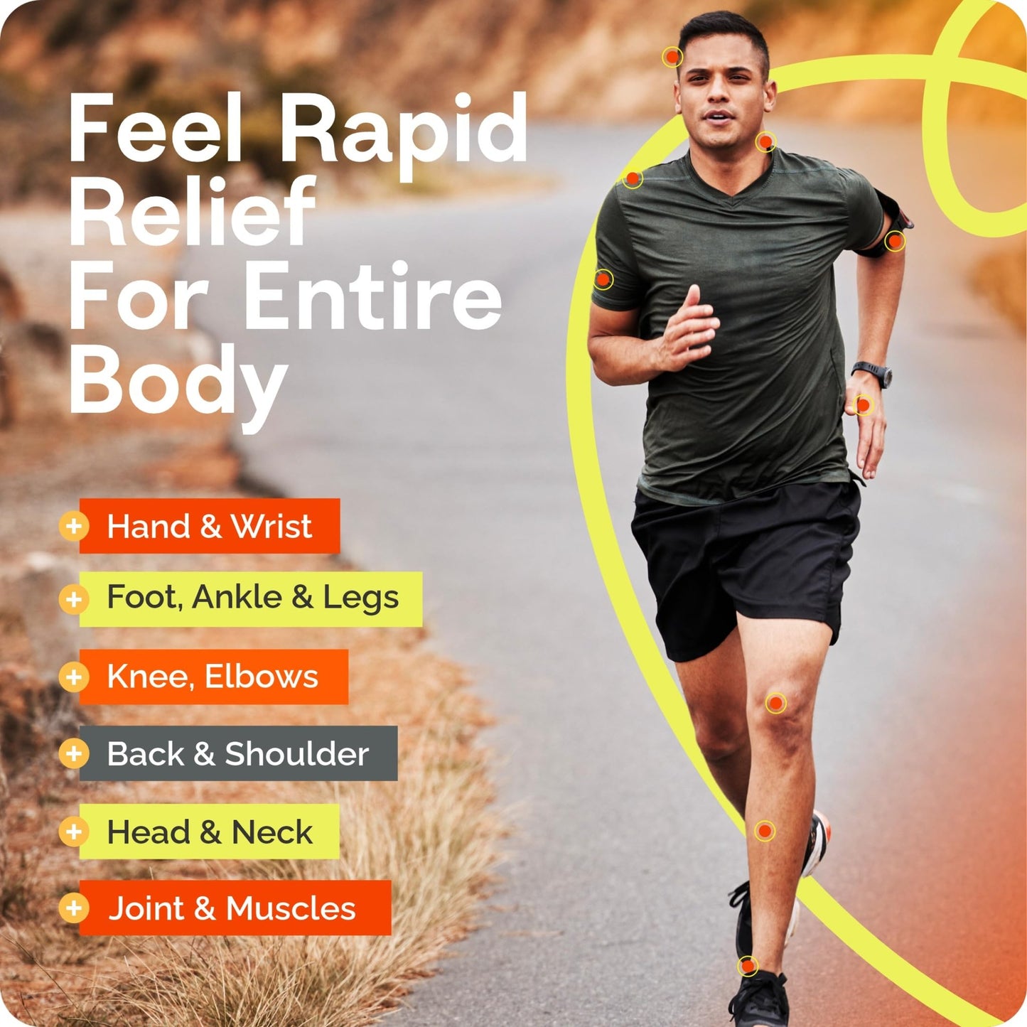 Rugged Fit Max-Strength Pain Relief Roll-On Gel – Cold & Hot Therapy with Menthol 2% + Methyl Salicylate 10% – Fast-Absorbing, Non-Greasy for Back, Arthritis, Muscle & Joint Pain – 3.38 fl oz - dailyvitalstore