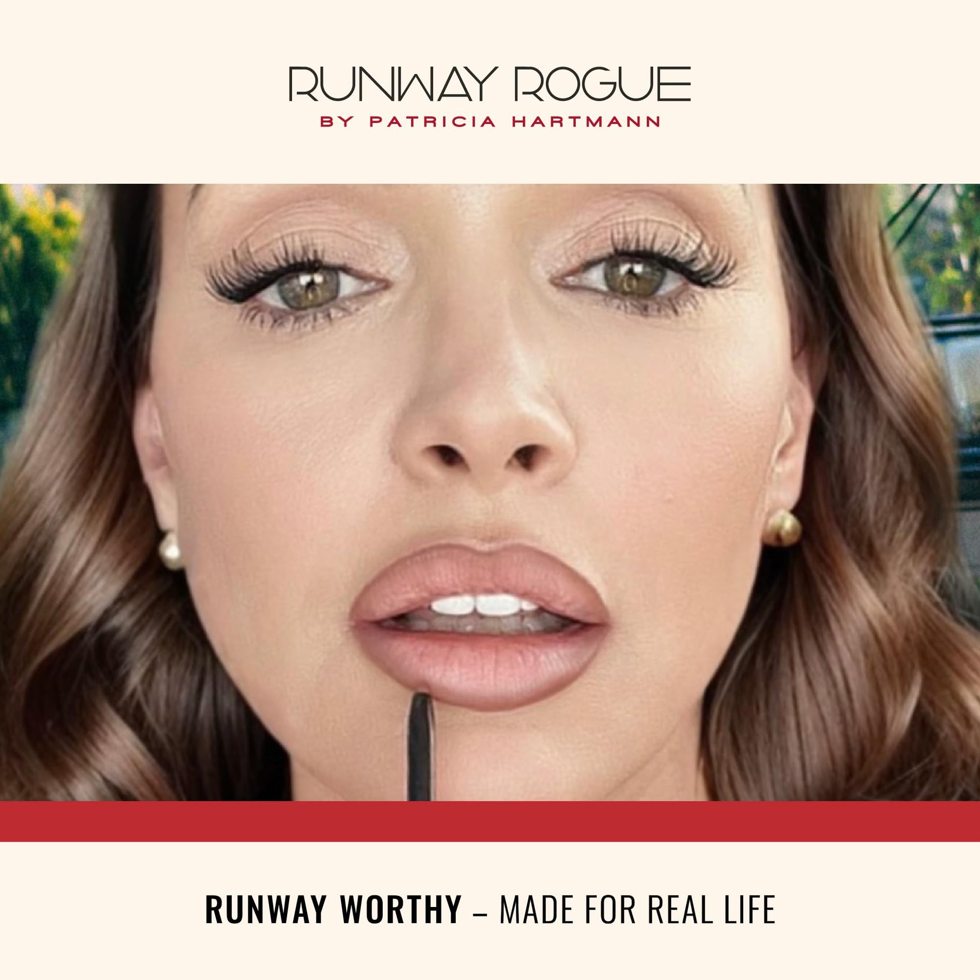 Runway Rogue Designer Liner Lip Pencil, Matte Cool Berry-Rose Lip Liner Pencil and Lip Liner Sharpener, ‘Camera Ready’ - dailyvitalstore