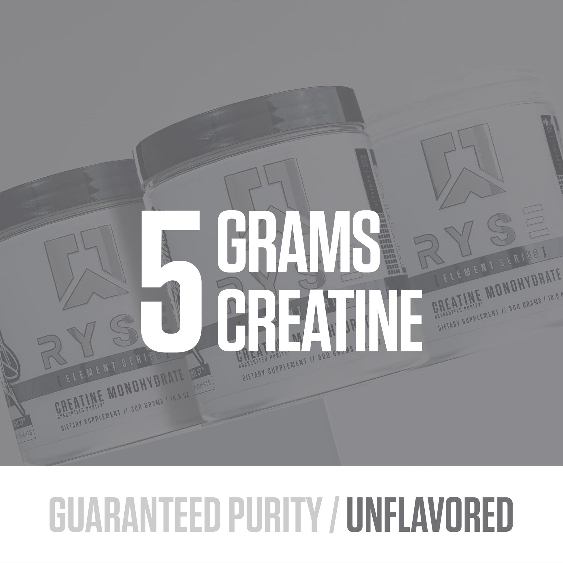 RYSE Creatine Monohydrate Powder - Unflavored - Supports Men & Women Lean Muscle Growth, Strength, Power, and Endurance - Helps Reduce Fatigue - dailyvitalstore
