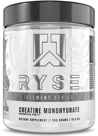 RYSE Creatine Monohydrate Powder - Unflavored - Supports Men & Women Lean Muscle Growth, Strength, Power, and Endurance - Helps Reduce Fatigue - dailyvitalstore
