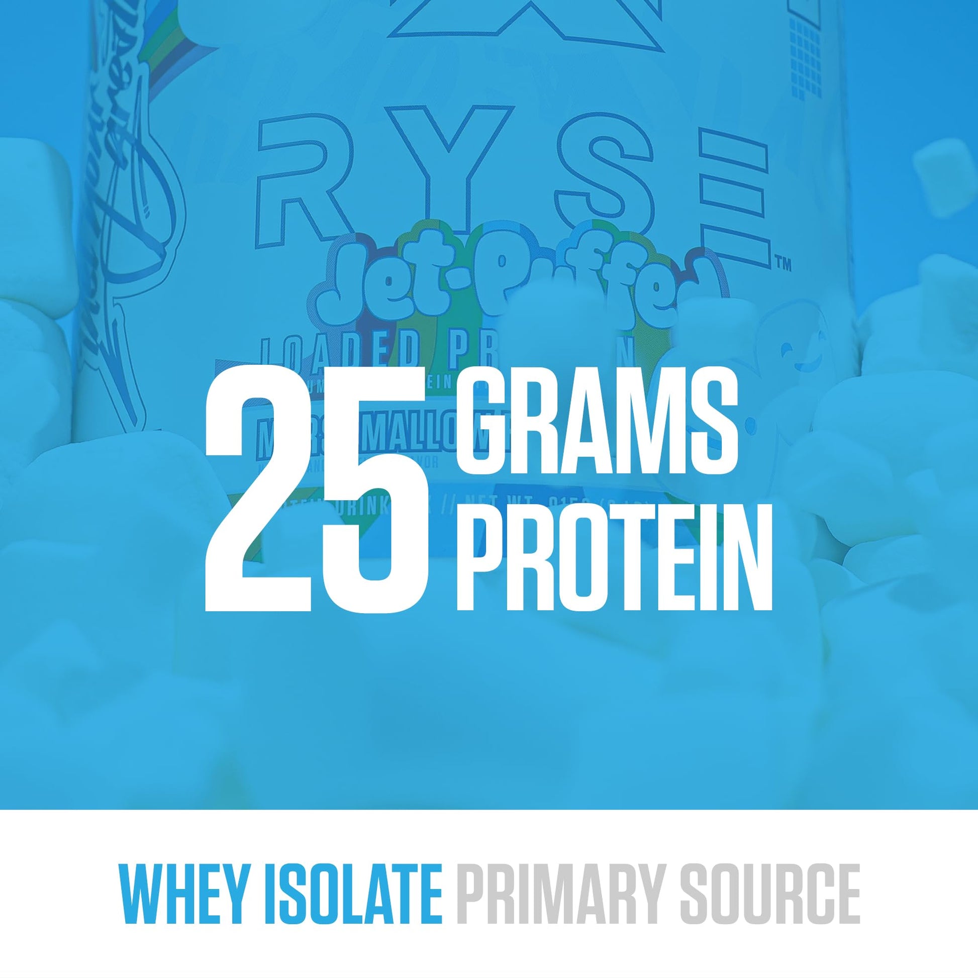 RYSE Loaded Protein Powder - Jet-Puffed Marshmallow - 25g Whey Protein Isolate & Concentrate with Prebiotic Fiber & MCTs - Low Carb, Low Sugar, Digestive-Friendly - 27 Servings / 2 lb Tub - dailyvitalstore