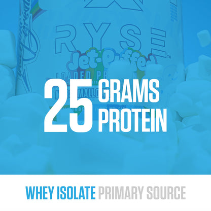 RYSE Loaded Protein Powder - Jet-Puffed Marshmallow - 25g Whey Protein Isolate & Concentrate with Prebiotic Fiber & MCTs - Low Carb, Low Sugar, Digestive-Friendly - 27 Servings / 2 lb Tub - dailyvitalstore