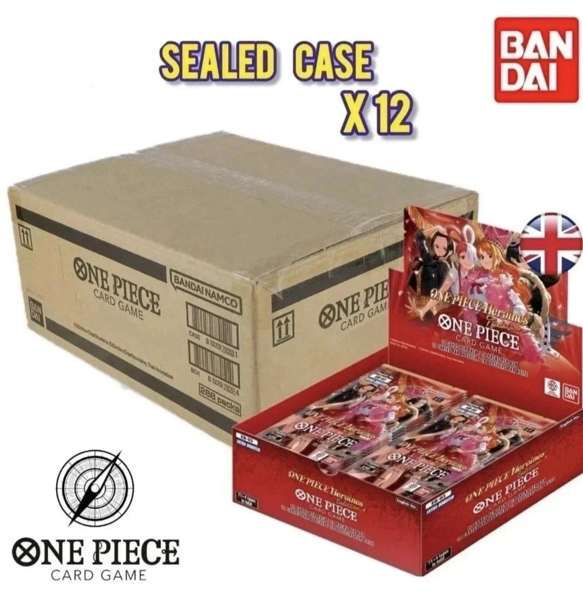 One Piece Extra Booster Heroines Edition EB03 Case of 12 Sealed English IN hand