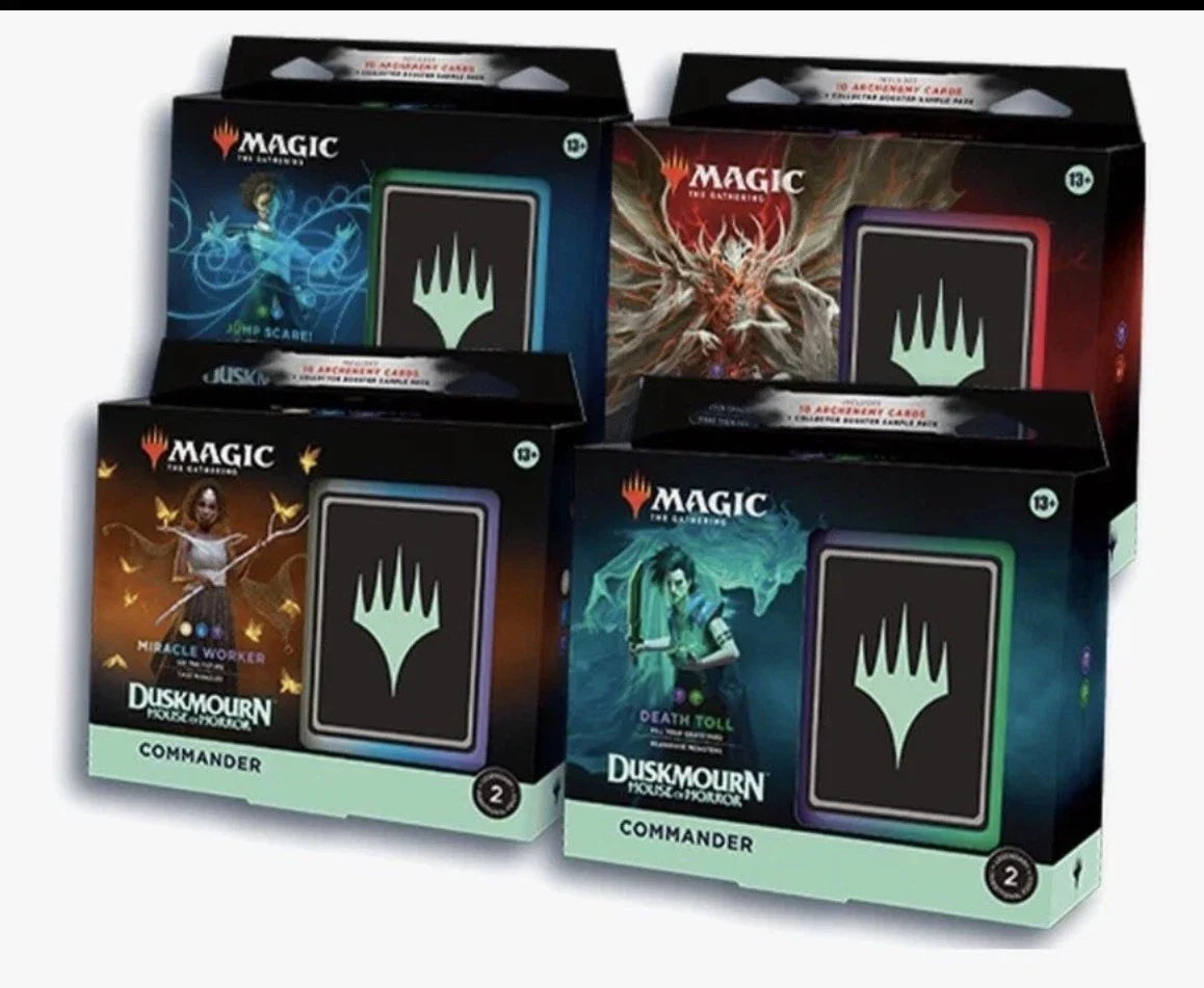 MTG Duskmourn Commander Deck Case Set of 4 Sealed Box