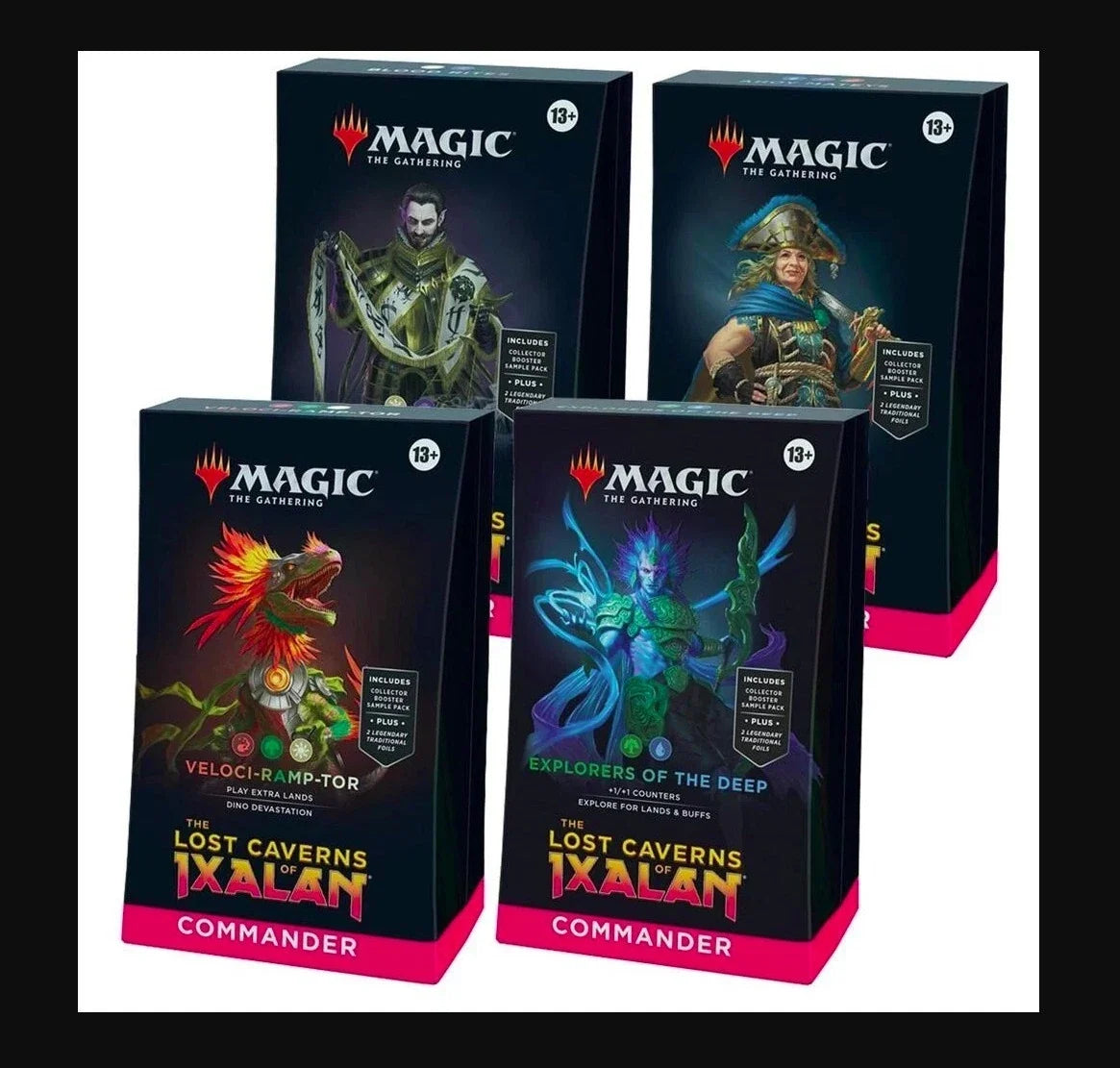 Magic the Gathering - Lost Caverns of Ixalan (LCC) Commander Deck Case(Set of 4)