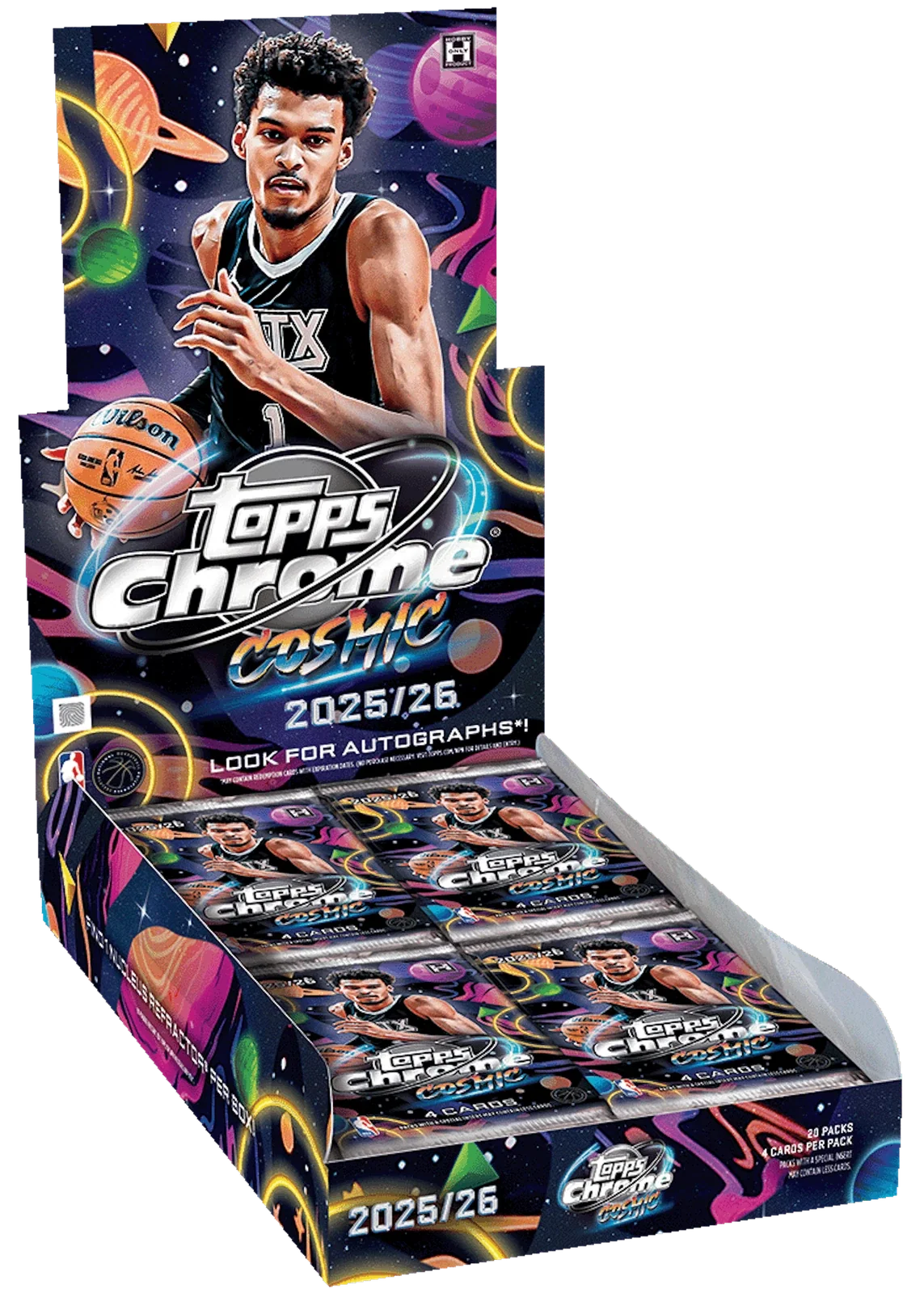 2025-26 TOPPS COSMIC CHROME Basketball HOBBY BOX NBA Brand New Sealed QTY