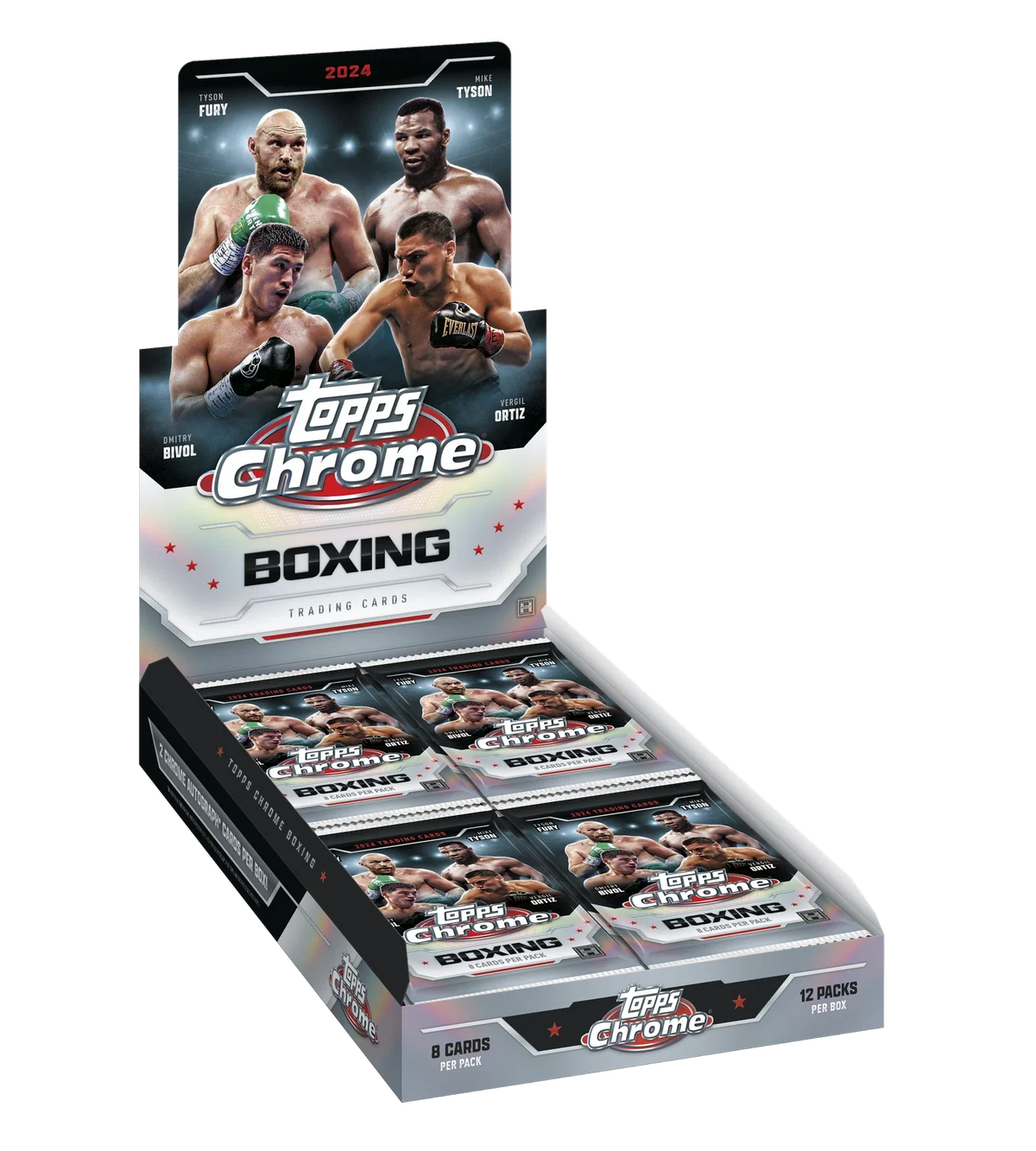 2024 TOPPS CHROME TOP RANK BOXING HOBBY BOX (96 Cards) Brand New Sealed QTY
