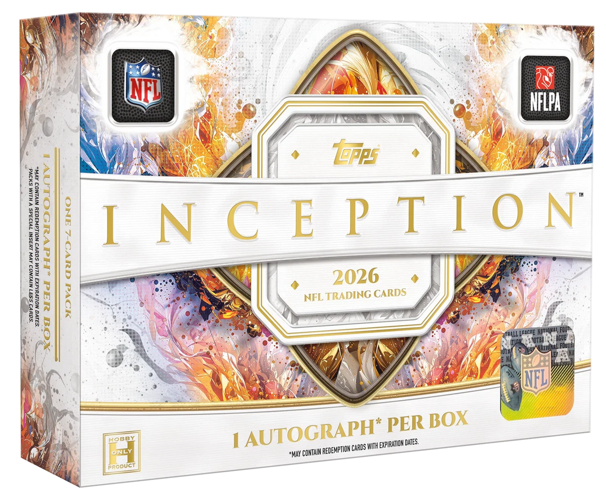 2026 TOPPS INCEPTION FOOTBALL HOBBY BOX (1 AUTO) Brand New Sealed Presale QTY