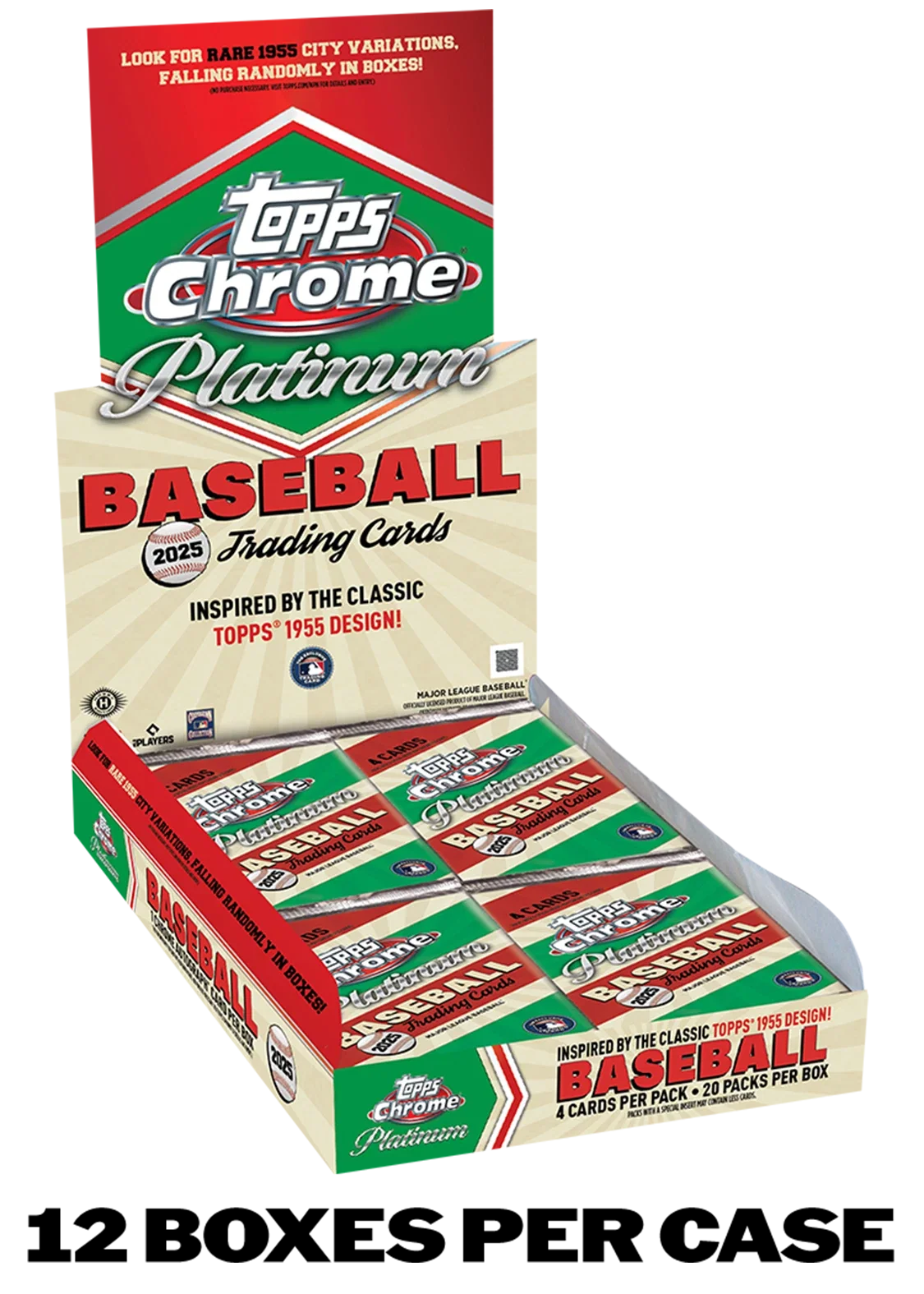 2025 TOPPS CHROME PLATINUM HOBBY 12-BOX CASE (12 AUTOs) MLB Baseball Brand New
