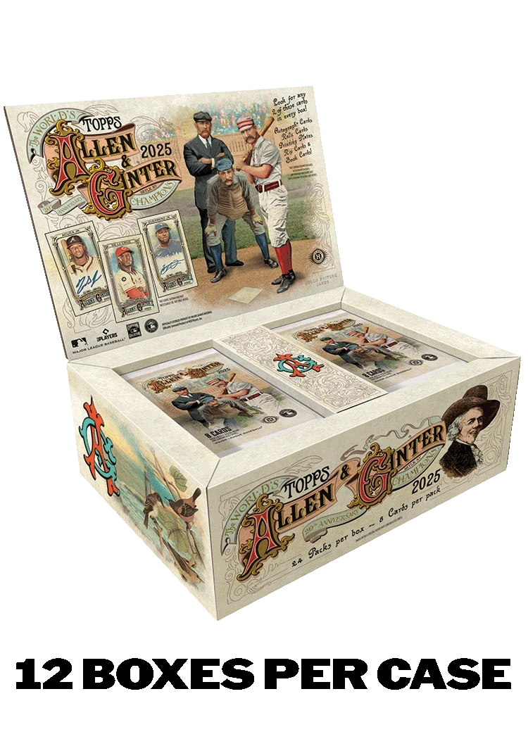 2025 TOPPS ALLEN & GINTER 12-BOX HOBBY CASE MLB Baseball Brand New QTY