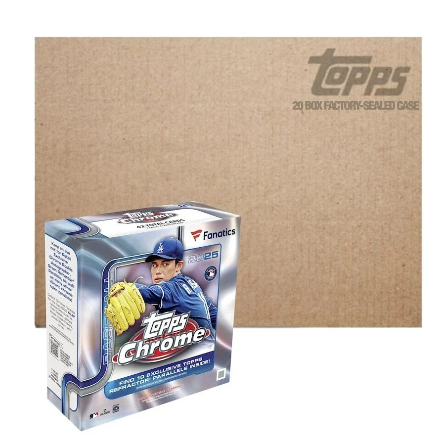 2025 TOPPS CHROME FANATICS EXCLUSIVE 20-MEGA BOX CASE MLB Baseball Brand New QTY