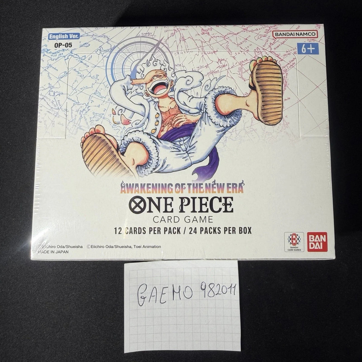 Bandai Namco One Piece Card Game OP-05 Awakening of the New Era Box Sealed