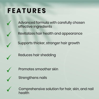 S-Secrets Hair, Skin & Nails Vitamin – Non-GMO Multivitamin for Hair, Skin & Nails | Biotin 5,000 mcg per Serving | 30-Day Supply (60 Capsule) - dailyvitalstore