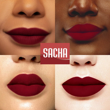 Sacha Cosmetics Intense Matte Lip Velvet Liquid Lipstick, Long-Lasting Velvet Matte Finish, 0.2 fl oz Pass The Money - dailyvitalstore
