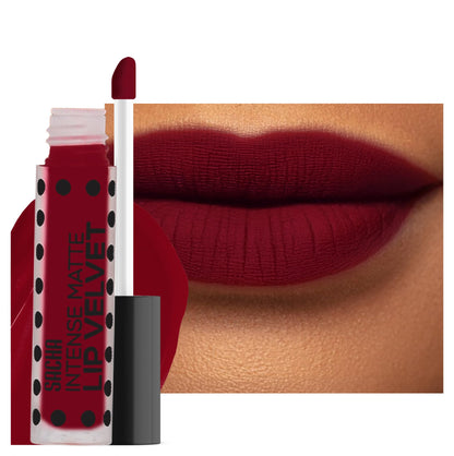 Sacha Cosmetics Intense Matte Lip Velvet Liquid Lipstick, Long-Lasting Velvet Matte Finish, 0.2 fl oz Pass The Money - dailyvitalstore