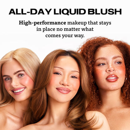 Sacheu Cheek STAY-N Liquid Blush for Cheeks — High Pigment, Buildable, Lightweight Cream Blush for Dewy & Radiant Flushed Cheeks — Long-lasting & Cruelty Free, I'm Guilty - dailyvitalstore