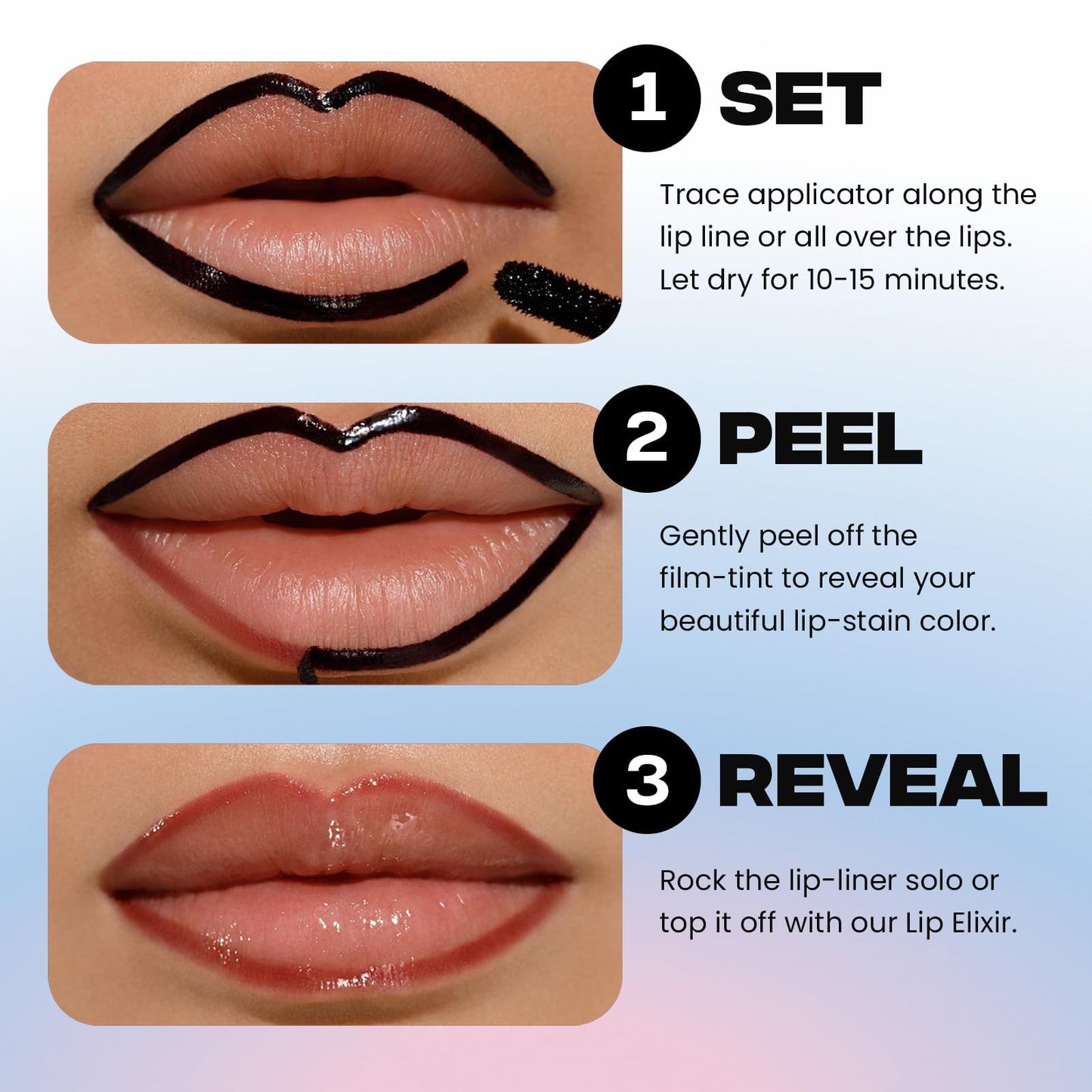 Sacheu Lip Liner STAY-N Peel Off Lip Stain — Long Lasting Waterproof Lip Tint with Hyaluronic Acid & Vitamin E — Transfer Proof Matte Finish, Vegan & Cruelty-Free (p-INKED) - dailyvitalstore