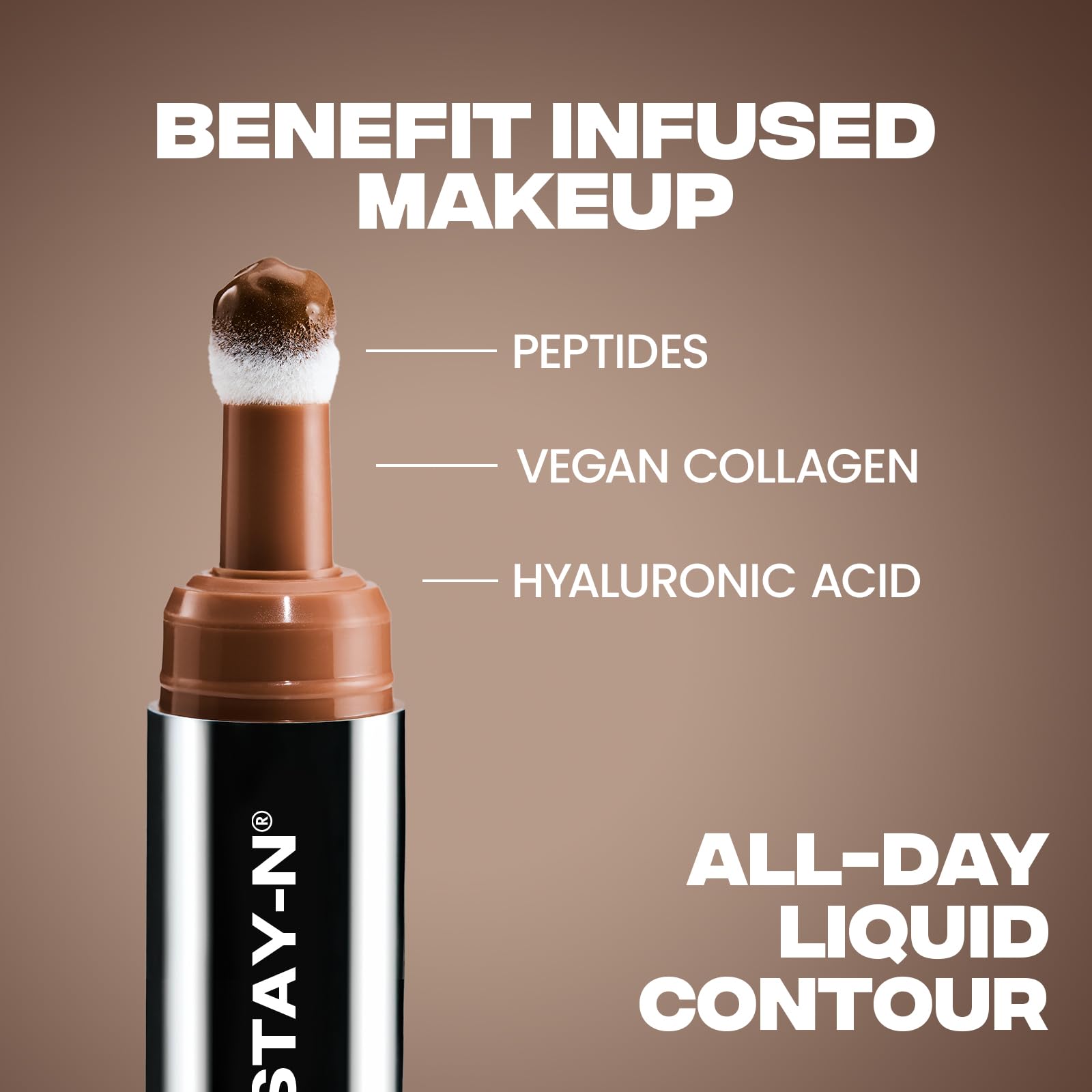 Sacheu Liquid Contour STAY-N Long Wear Cream Contour Makeup — Long Lasting, Blendable, & Lightweight Formula — Vegan & Cruelty-free, Giving Drama - dailyvitalstore