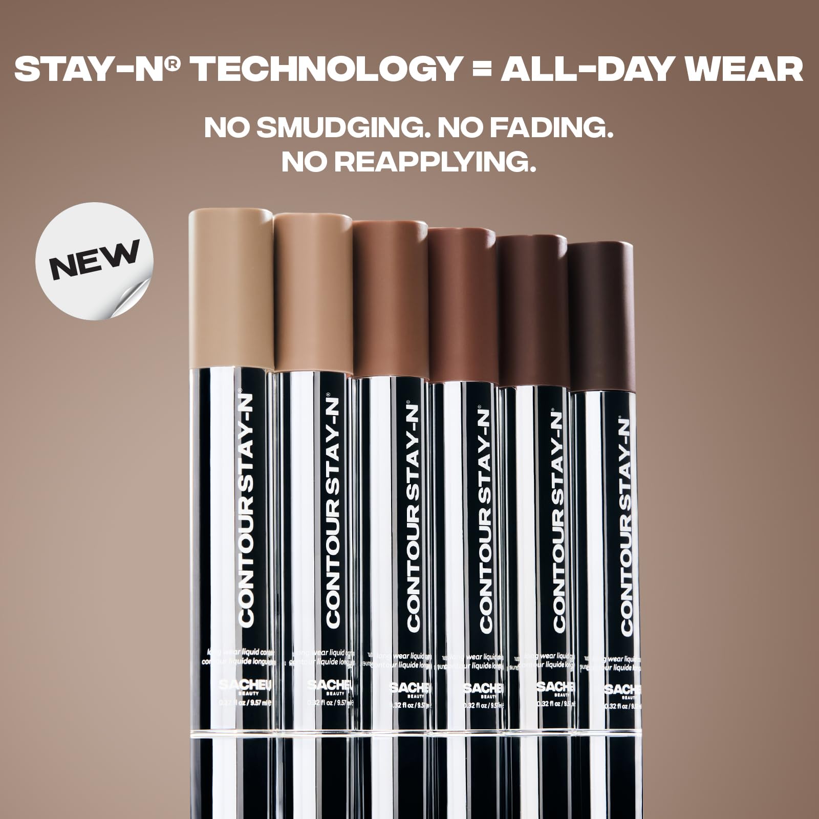 Sacheu Liquid Contour STAY-N Long Wear Cream Contour Makeup — Long Lasting, Blendable, & Lightweight Formula — Vegan & Cruelty-free, Giving Drama - dailyvitalstore