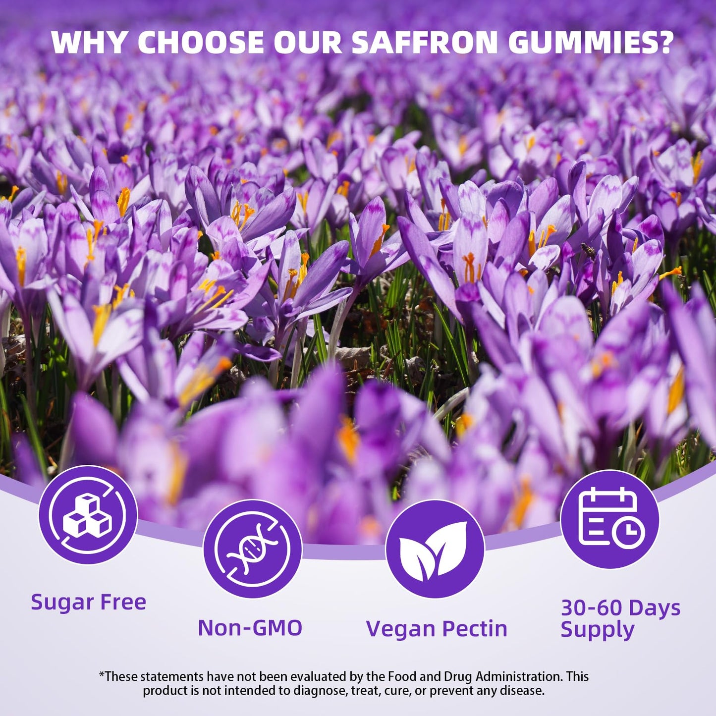 Saffron Supplement Gummies for Kids & Adults Supports Antioxidant Function with Ashwagandha, L-Theanine, Rhodiola Rosea, Lemon Balm, Vitamin D3, B6, Magnesium & Zinc – Raspberry Flavor, 60 Count - dailyvitalstore