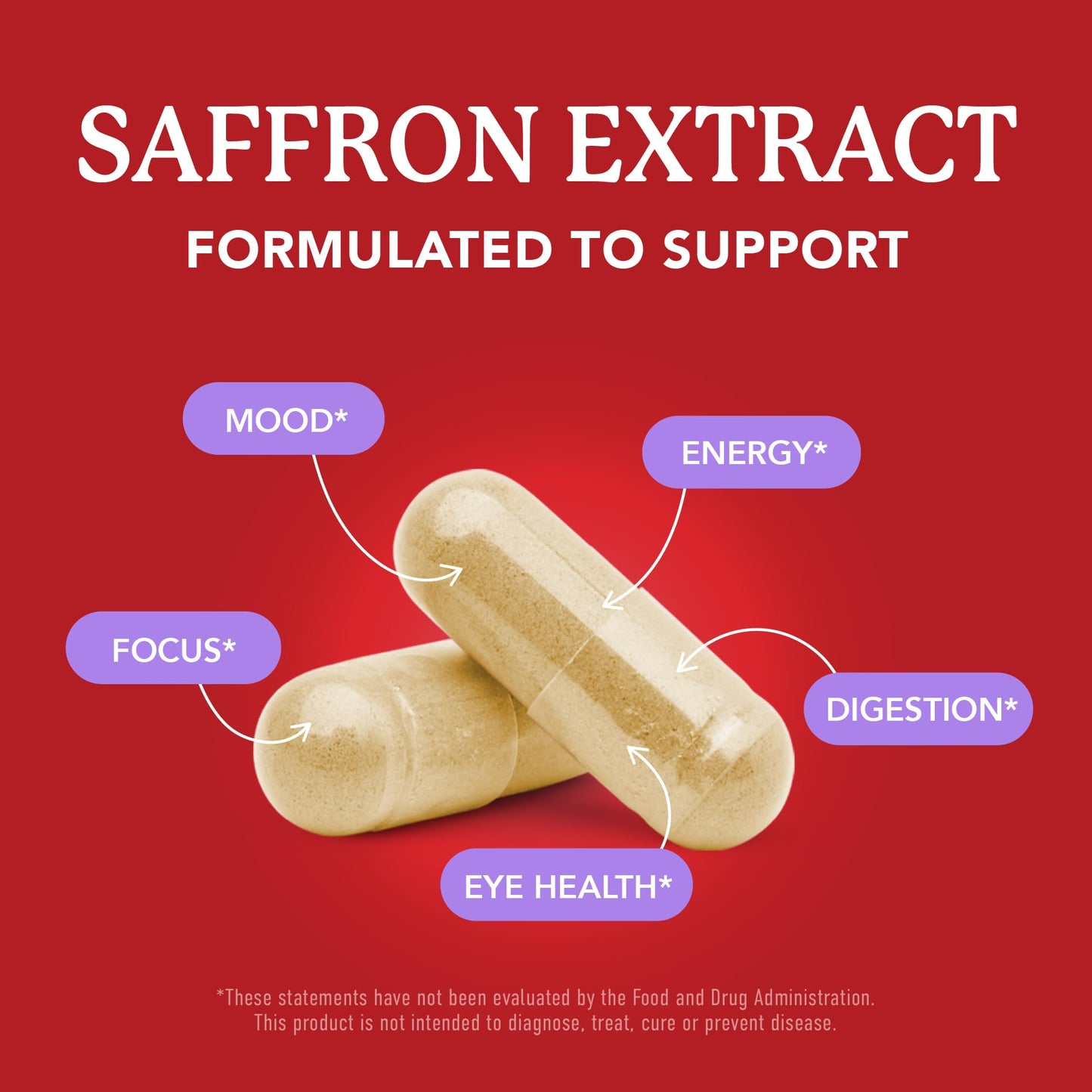 Saffron Supplements 88.5mg | 3-Month Supply | Pure Saffron Extract Capsules for Mood, Focus, Eye Health & Energy Balance Support | Crocus Sativus Extract | Gluten-Free & Non-GMO | 90 Capsules - dailyvitalstore