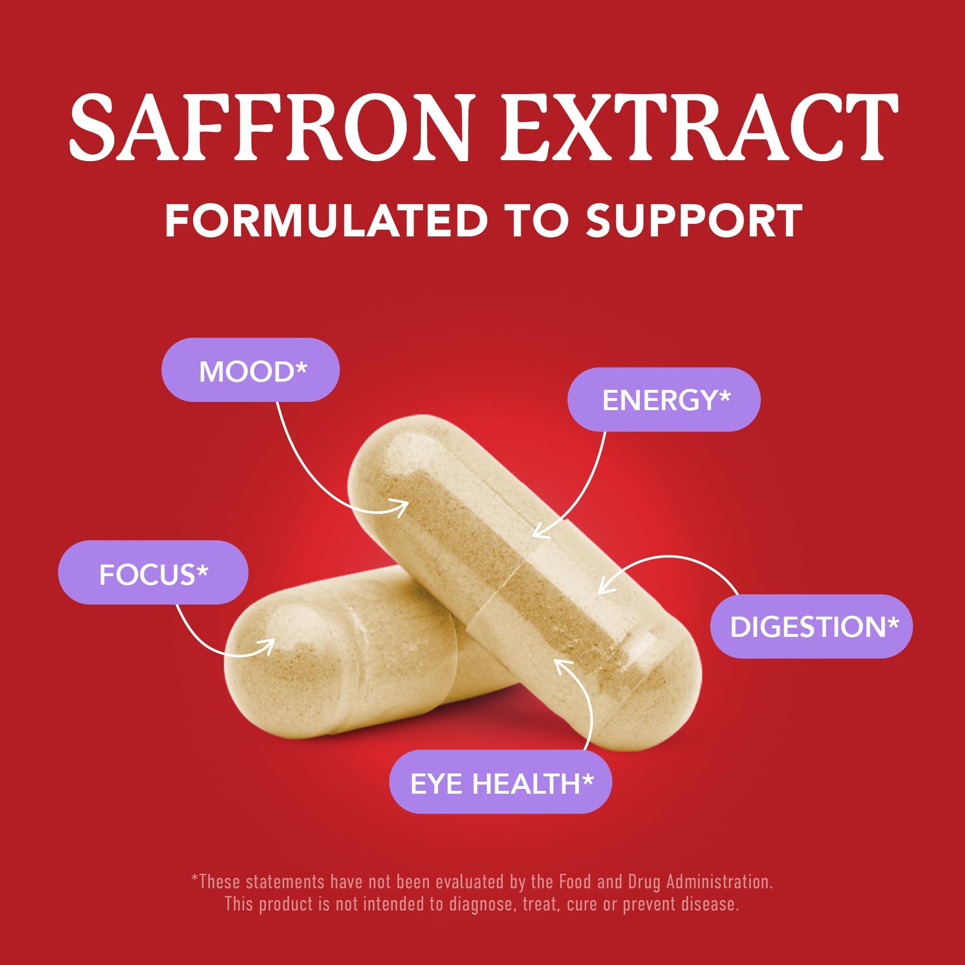 Saffron Supplements 88.5mg | 3-Month Supply | Pure Saffron Extract Capsules for Mood, Focus, Eye Health & Energy Balance Support | Crocus Sativus Extract | Gluten-Free & Non-GMO | 90 Capsules - dailyvitalstore