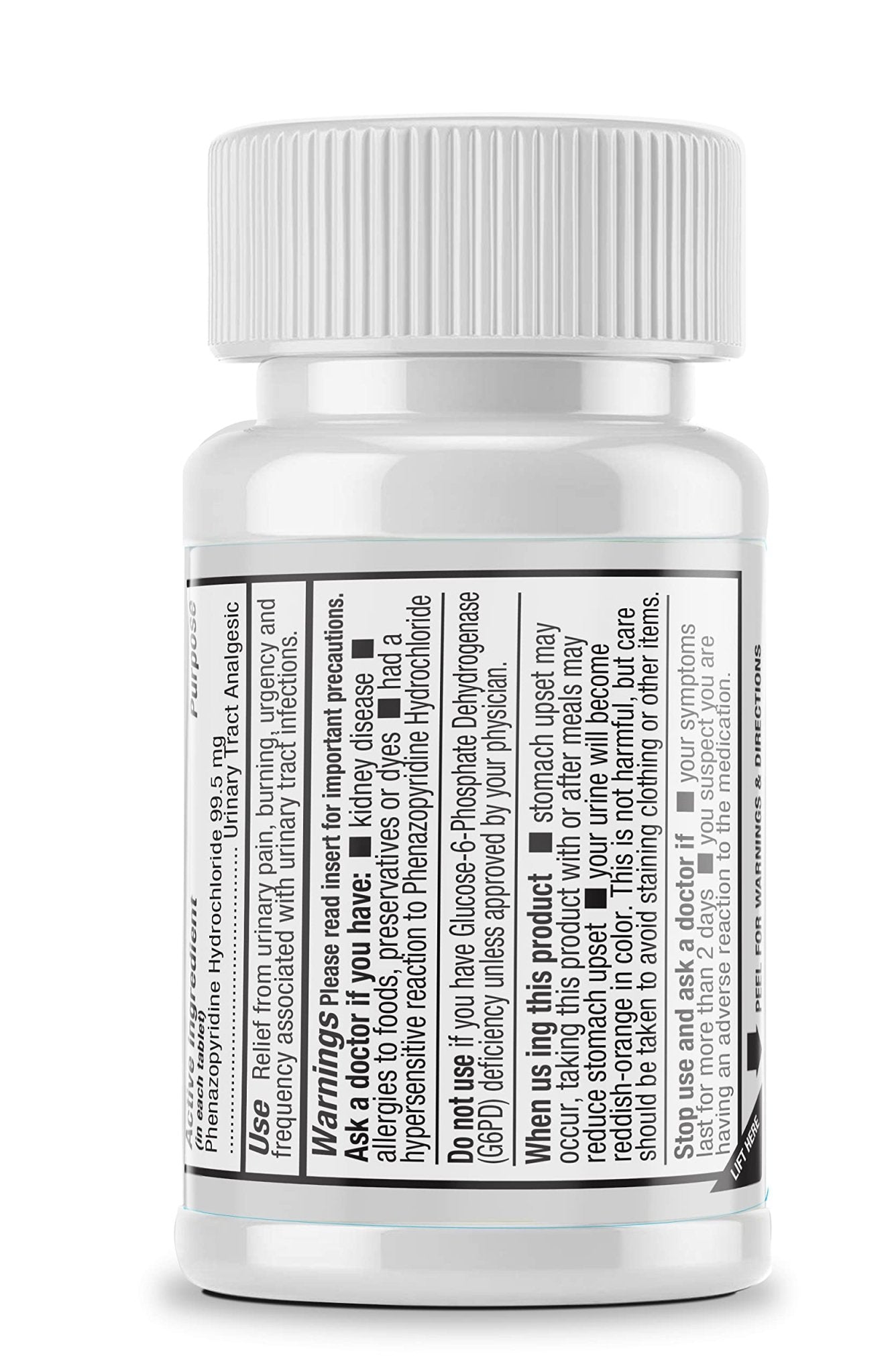 Safrel Urinary Pain Relief | UTI Relief | Fast Acting | Bladder Discomfort & Pain Relief | Phenazopyridine Hydrochloride 99.5mg (28 Count) - dailyvitalstore