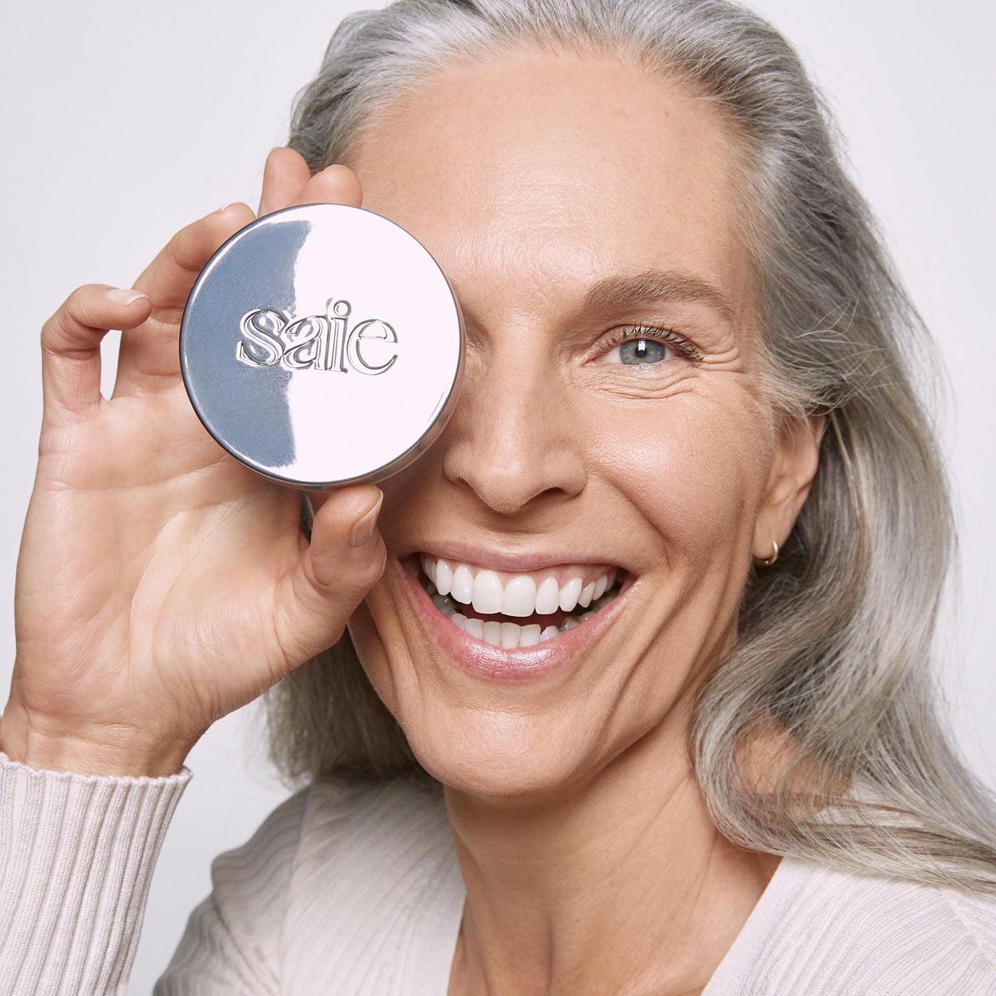 Saie Airset Radiant Loose Setting Powder - Weightless Face Powder to Set, Smooth + Diffuse Face Makeup - Formulated with Hydrating Squalane - Translucent (0.14 oz) - dailyvitalstore