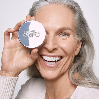 Saie Airset Radiant Loose Setting Powder - Weightless Face Powder to Set, Smooth + Diffuse Face Makeup - Formulated with Hydrating Squalane - Translucent (0.14 oz) - dailyvitalstore