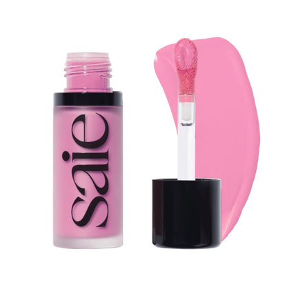 Saie Cheek Flush Duo - Dew Liquid Blush (.40 oz, Baby), SuperSuede Baked Powder Blush (.01 oz, Bella) - Layerable, Skin-Nourishing Blushes for a Seamless Radiant Finish - dailyvitalstore