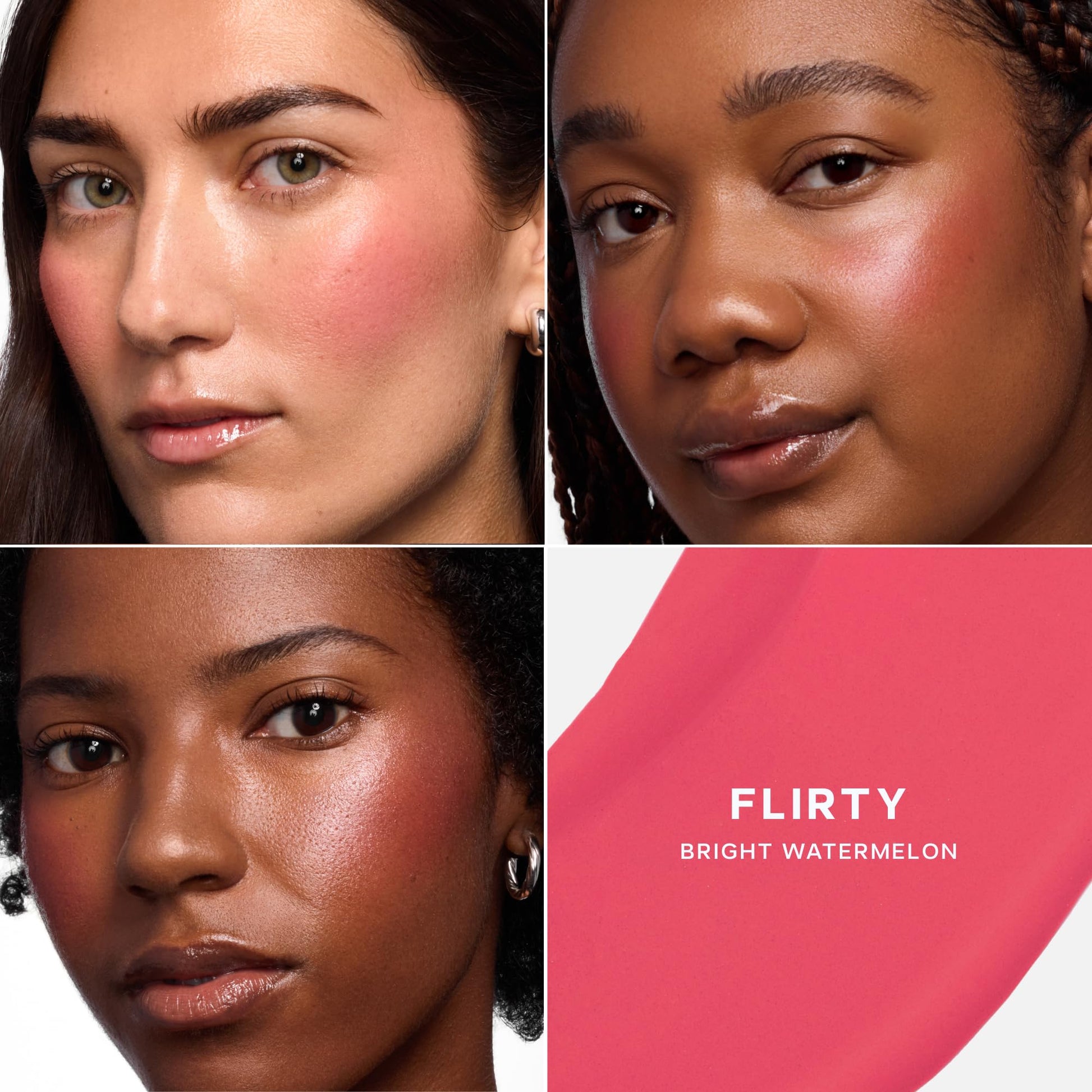 Saie Cheek Flush Duo - Dew Liquid Blush (.40 oz, Flirty), SuperSuede Baked Powder Blush (.01 oz, Amore) - Layerable, Skin-Nourishing Blushes for a Seamless Radiant Finish - dailyvitalstore