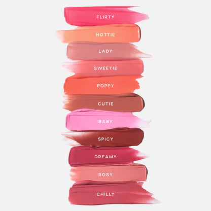Saie Cheek Flush Duo - Dew Liquid Blush (.40 oz, Flirty), SuperSuede Baked Powder Blush (.01 oz, Amore) - Layerable, Skin-Nourishing Blushes for a Seamless Radiant Finish - dailyvitalstore