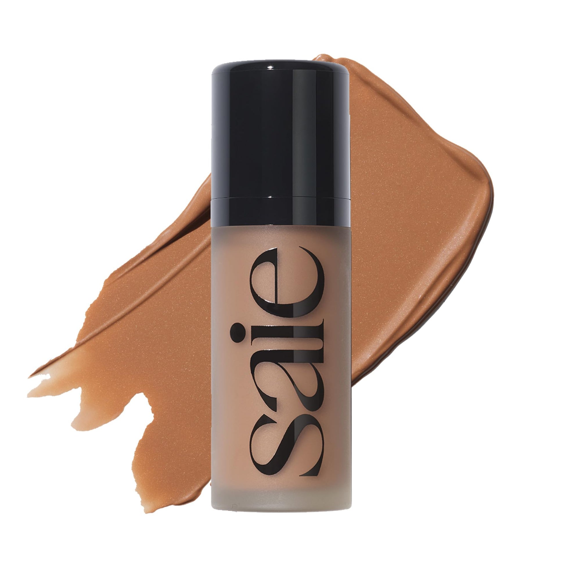 Saie Dew Bronze - Hydrating Liquid Bronzer Stick For a Sun Kissed Glow - Liquid Contour Stick Infused with Nourishing Skin Care Ingredients - Sculpted Face Makeup Essential - Sand (0.4 oz) - dailyvitalstore