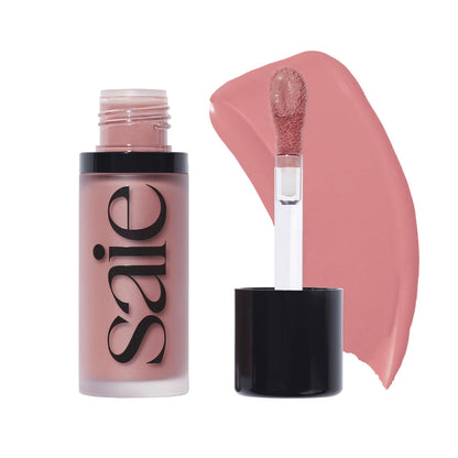 Saie Dew Liquid Blush for Cheeks - Hydrating Cream Blush Stick with a Blendable + Buildable Formula - Skincare Infused Dewy Cheek Tint for a Natural Flush - Glowy Makeup Essential - Lady (.40 oz) - dailyvitalstore