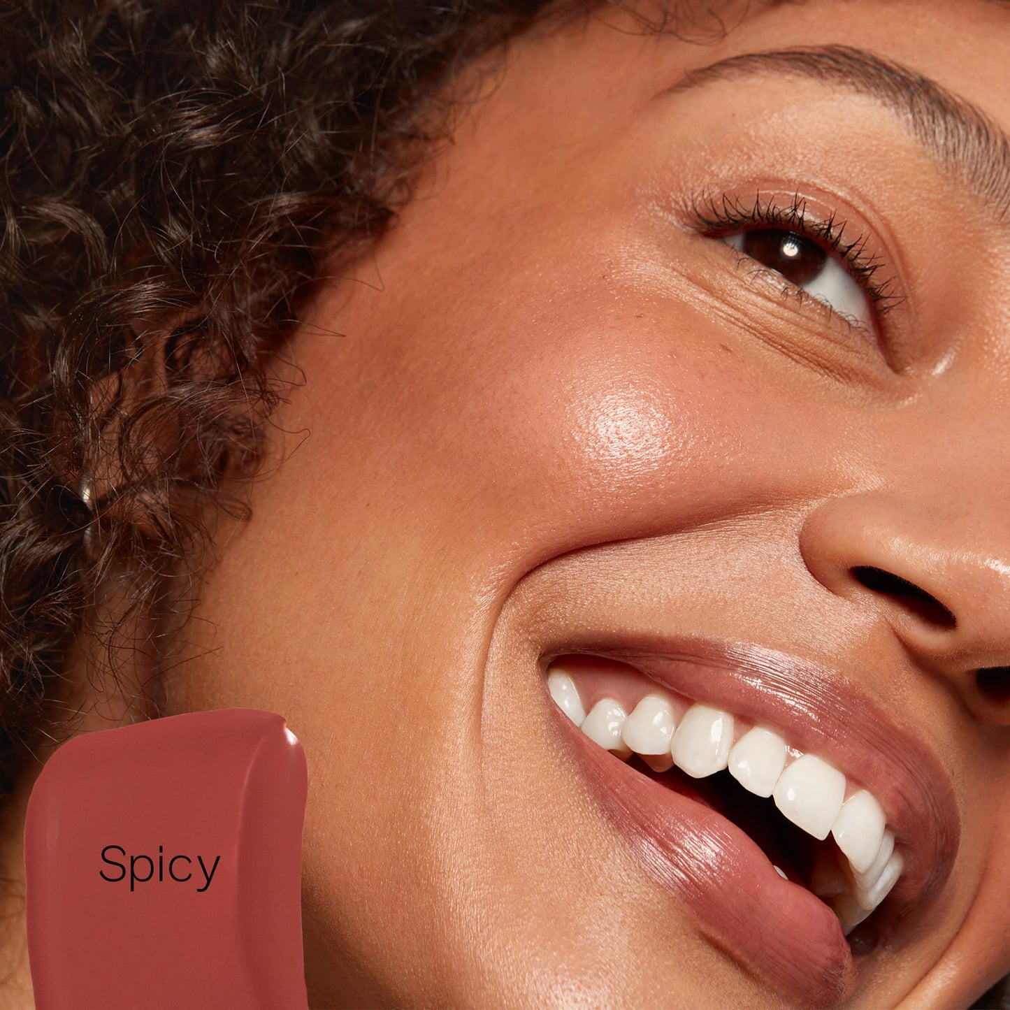 Saie Dew Liquid Blush for Cheeks - Hydrating Cream Blush Stick with a Blendable + Buildable Formula - Skincare Infused Dewy Cheek Tint for a Natural Flush - Glowy Makeup Essential - Spicy (.40 oz) - dailyvitalstore