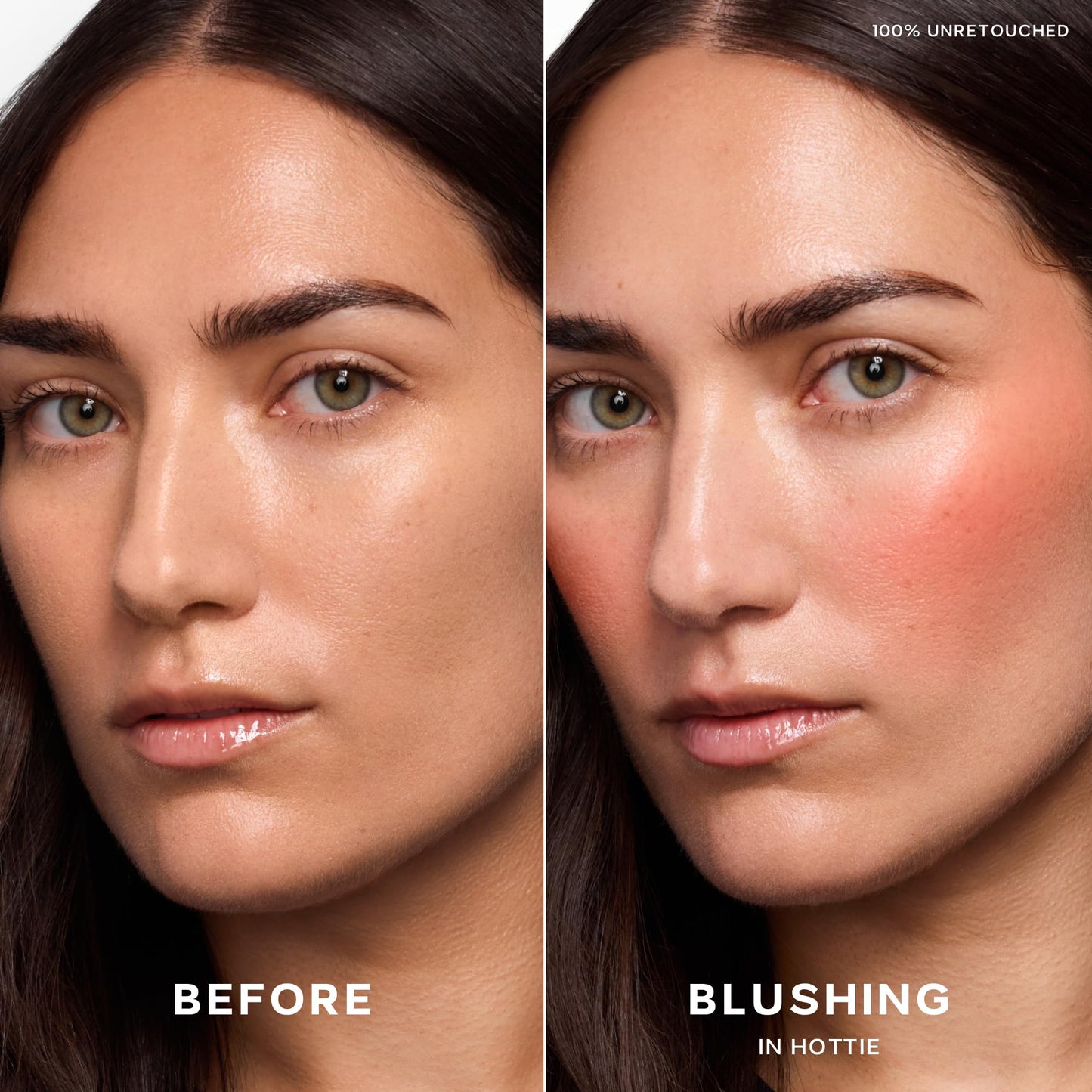 Saie Dewy Glow Duo - Dew Liquid Blush - (.40 oz, Hottie), Glossybounce Lip Gloss-Oil Hybrid (.17 oz, Splash) - Hydrating, Vegan Makeup for Radiant Cheeks & Lips - dailyvitalstore