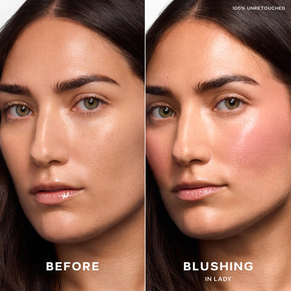 Saie Dewy Glow Duo - Dew Liquid Blush Lady (.40 oz), Mini Glowy Super Gel Warmglow (.5 oz) - Radiant Cheek Tint & Illuminating Primer for a Natural, Lit-From-Within Finish - dailyvitalstore