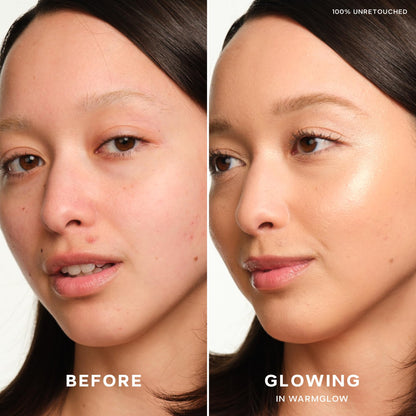 Saie Dewy Glow Duo - Dew Liquid Blush Lady (.40 oz), Mini Glowy Super Gel Warmglow (.5 oz) - Radiant Cheek Tint & Illuminating Primer for a Natural, Lit-From-Within Finish - dailyvitalstore